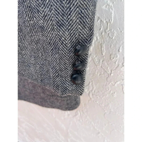 Yorkshire & Hill Mens Two Buttons Wool Blend Sport Coat Blazer Gray Sz 40R - Picture 4 of 13